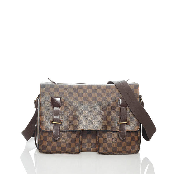 ルイ ヴィトン ダミエ ブロードウェイ ショルダーバッグ N42270 ブラウン PVC レザー メンズ LOUIS VUITTON 【中古】