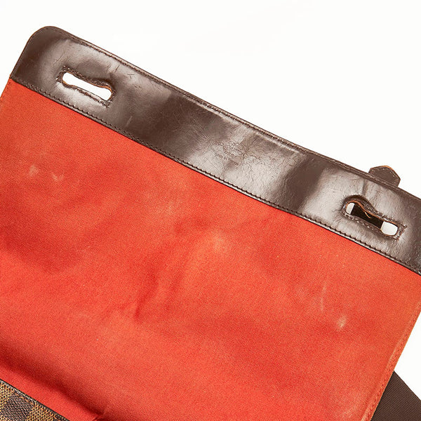 ルイ ヴィトン ダミエ ブロードウェイ ショルダーバッグ N42270 ブラウン PVC レザー メンズ LOUIS VUITTON 【中古】