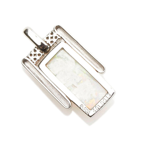 Pt900 プラチナ オパール6.91ct ダイヤ0.13ct ペンダントトップ レディース 【中古】