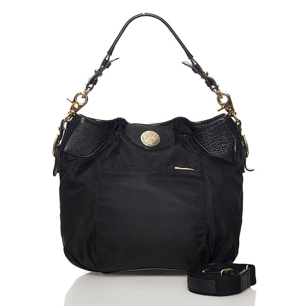 オロビアンコ ハンドバッグ ショルダーバッグ２WAY ブラック ナイロン レザー レディース Orobianco 【中古】