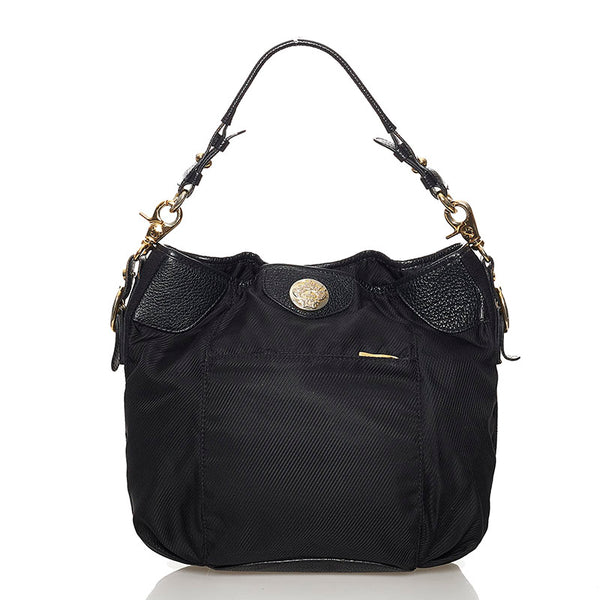 オロビアンコ ハンドバッグ ショルダーバッグ２WAY ブラック ナイロン レザー レディース Orobianco 【中古】