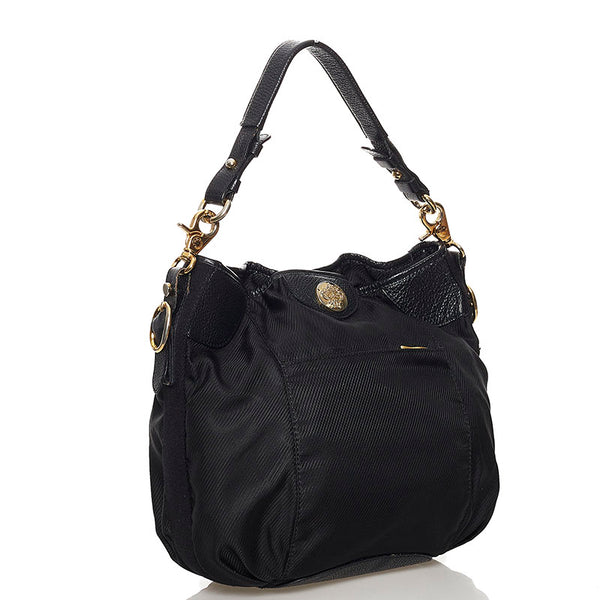 オロビアンコ ハンドバッグ ショルダーバッグ２WAY ブラック ナイロン レザー レディース Orobianco 【中古】