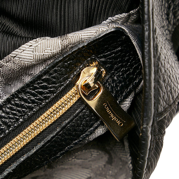 オロビアンコ ハンドバッグ ショルダーバッグ２WAY ブラック ナイロン レザー レディース Orobianco 【中古】