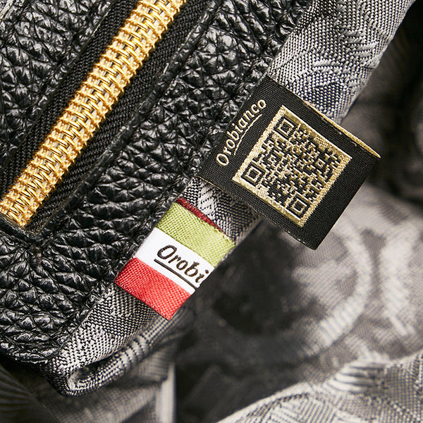 オロビアンコ ハンドバッグ ショルダーバッグ２WAY ブラック ナイロン レザー レディース Orobianco 【中古】