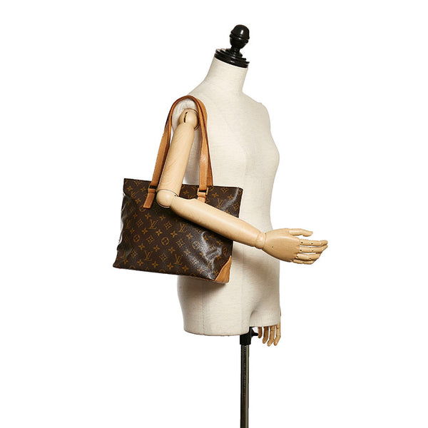 ルイ ヴィトン モノグラム カバピアノ トートバッグ M51148 ブラウン PVC レザー レディース LOUIS VUITTON 【中古】