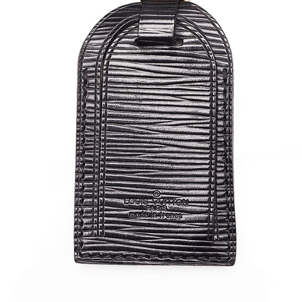 ルイ ヴィトン ブラック レザー エピ ポワニエ ネームタグ レディース LOUIS VUITTON 【中古】