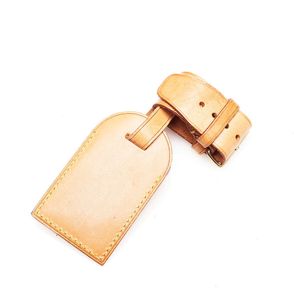 ルイ ヴィトン ベージュ ヌメ革 ポワニエ ネームタグ レディース LOUIS VUITTON 【中古】