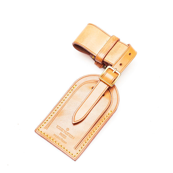 ルイ ヴィトン ベージュ ヌメ革 ポワニエ ネームタグ レディース LOUIS VUITTON 【中古】