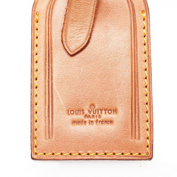 ルイ ヴィトン ベージュ ヌメ革 ポワニエ ネームタグ レディース LOUIS VUITTON 【中古】