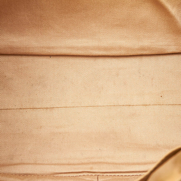 バーバリー ショルダーバッグ ベージュ ブラウン キャンバス レザー レディース BURBERRY 【中古】
