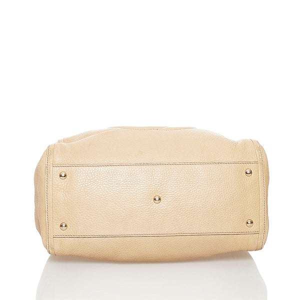 グッチ インターロッキングG ソーホー ハンドバッグ 282309 ブラウン レザー レディース GUCCI 【中古】