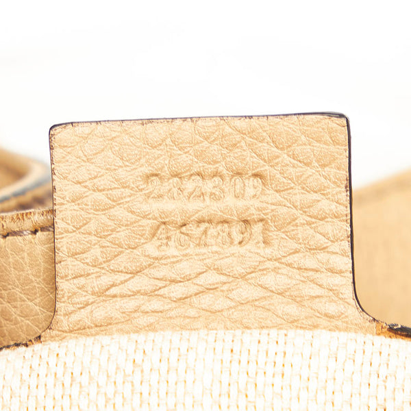 グッチ インターロッキングG ソーホー ハンドバッグ 282309 ブラウン レザー レディース GUCCI 【中古】