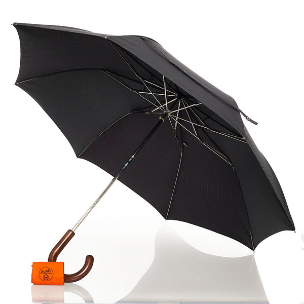 エルメス 折りたたみ傘 グレー ナイロン レディース HERMES 【中古】