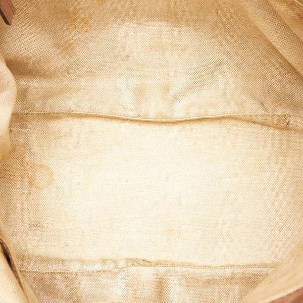 グッチ グッチシマ スーキー ハンドバッグ 247902 メタリックベージュ レザー レディース GUCCI 【中古】