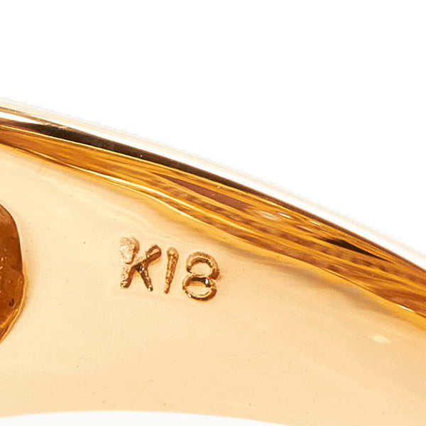 K18 ゴールド ダイヤ1.00ct リング 指輪 レディース 11.5号 【中古】