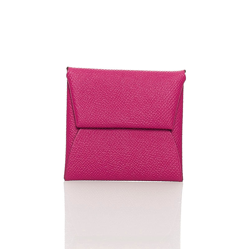 エルメス バスティア バイカラー コインケース ピンク レッド ヴォーエプソン レディース HERMES 【中古】