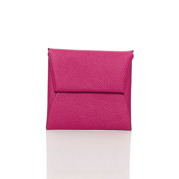 エルメス バスティア バイカラー コインケース ピンク レッド ヴォーエプソン レディース HERMES 【中古】