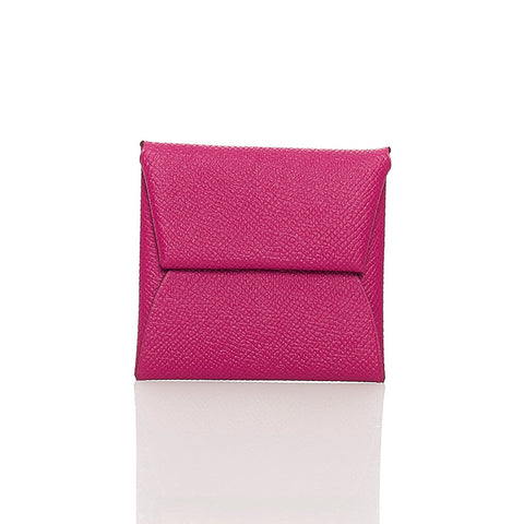 エルメス バスティア バイカラー コインケース ピンク レッド ヴォーエプソン レディース HERMES 【中古】