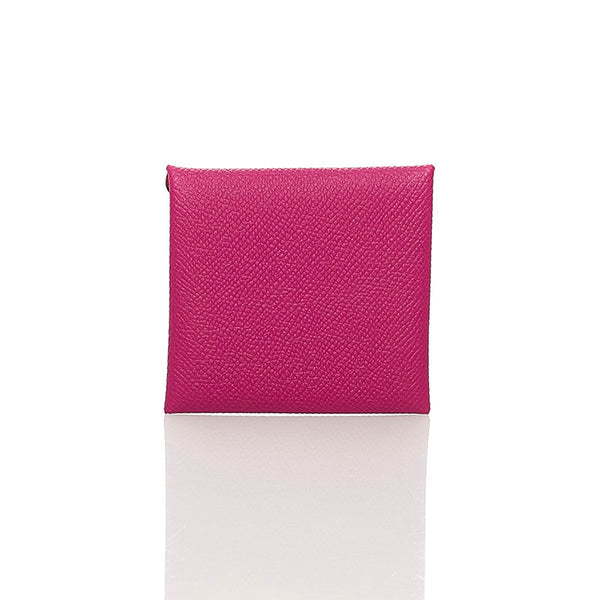 エルメス バスティア バイカラー コインケース ピンク レッド ヴォーエプソン レディース HERMES 【中古】