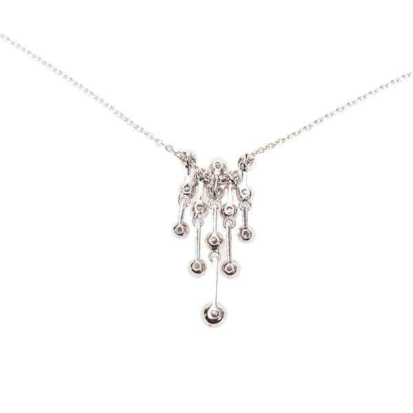 スタージュエリー K18WG ホワイトゴールド ダイヤ0.54ct ネックレス レディース STAR JEWELRY 【中古】