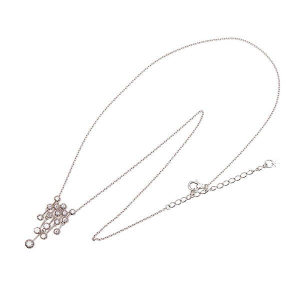 スタージュエリー K18WG ホワイトゴールド ダイヤ0.54ct ネックレス レディース STAR JEWELRY 【中古】