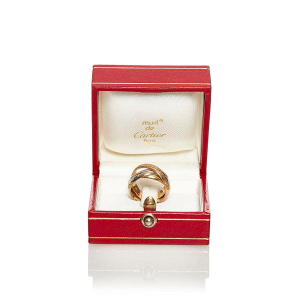 カルティエ トリニティ リング 指輪 K18YG イエローゴールド K18PG ピンクゴールド K18PG ホワイトゴールド レディース CARTIER 【中古】