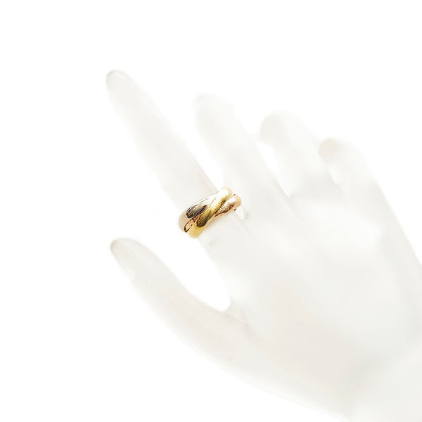 カルティエ トリニティ リング 指輪 K18YG イエローゴールド K18PG ピンクゴールド K18PG ホワイトゴールド レディース CARTIER 【中古】