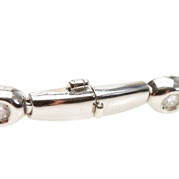 Pt850 プラチナ ダイヤ0.50ct ブレスレット レディース 【中古】