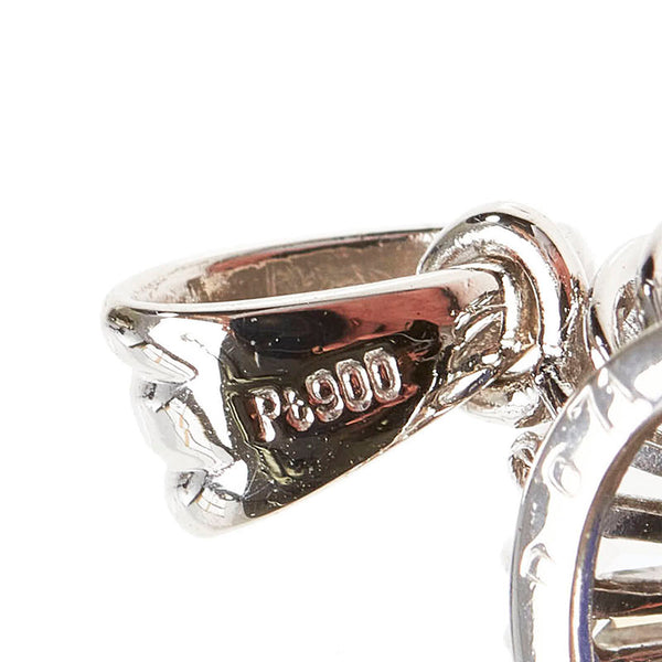 Pt900 プラチナ サファイア2.33ct ダイヤ0.71ct ペンダントトップ レディース 【中古】