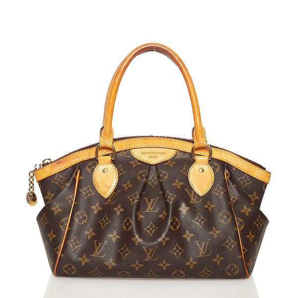 ルイ ヴィトン モノグラム ティボリPM ハンドバッグ M40143 ブラウン PVC レザー レディース LOUIS VUITTON 【中古】