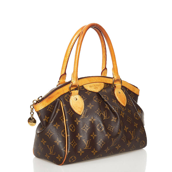 ルイ ヴィトン モノグラム ティボリPM ハンドバッグ M40143 ブラウン PVC レザー レディース LOUIS VUITTON 【中古】