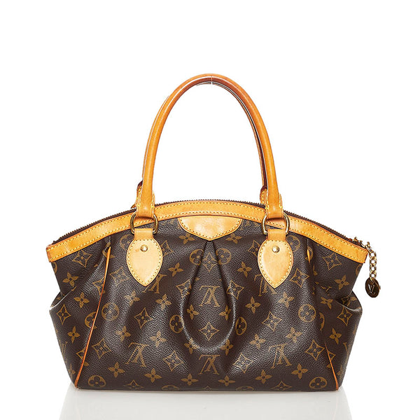 ルイ ヴィトン モノグラム ティボリPM ハンドバッグ M40143 ブラウン PVC レザー レディース LOUIS VUITTON 【中古】