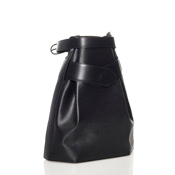 ルイ ヴィトン エピ サックデポールGM ショルダーバッグ M80155 ブラック レザー レディース LOUIS VUITTON 【中古】