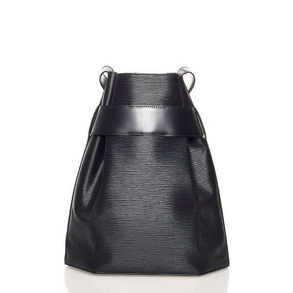 ルイ ヴィトン エピ サックデポールGM ショルダーバッグ M80155 ブラック レザー レディース LOUIS VUITTON 【中古】