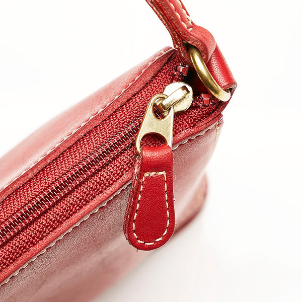 コーチ オールドコーチ ポーチ 9311 レッド レザー レディース COACH 【中古】