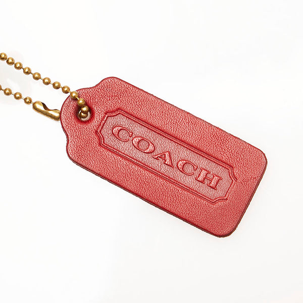 コーチ オールドコーチ ポーチ 9311 レッド レザー レディース COACH 【中古】