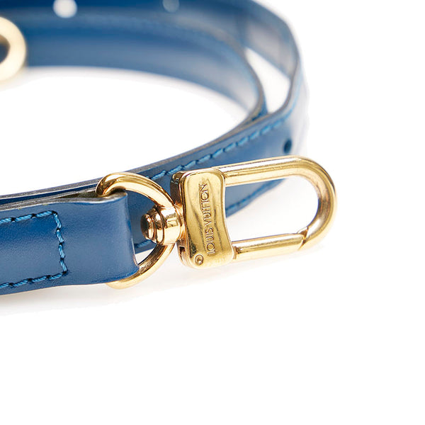 ルイ ヴィトン ブルー レザー ショルダーストラップ レディース LOUIS VUITTON 【中古】