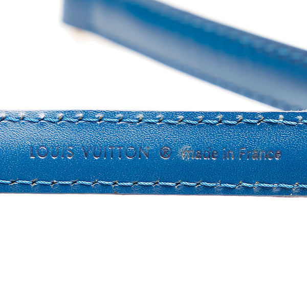 ルイ ヴィトン ブルー レザー ショルダーストラップ レディース LOUIS VUITTON 【中古】