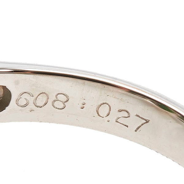Pt900 プラチナ ひすい6.08ct ダイヤ0.27ct リング 指輪 レディース 11号 【中古】
