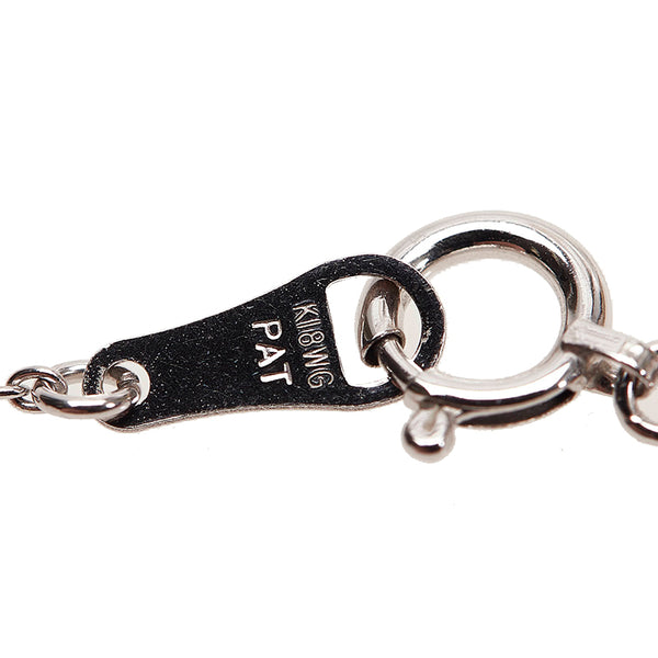 タサキ K18WG ホワイトゴールド ダイヤ0.15ct ネックレス レディース TASAKI 【中古】