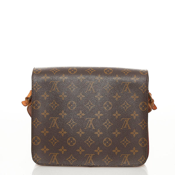 ルイ ヴィトン モノグラム カルトシエール26 斜め掛け ショルダーバッグ  M51252 ブラウン PVC レザー レディース LOUIS VUITTON 【中古】
