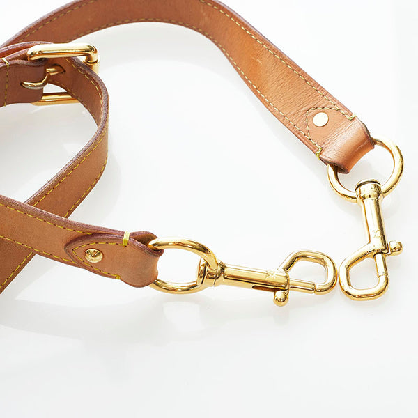ルイ ヴィトン ショルダーストラップ ブラウン レザー レディース LOUIS VUITTON 【中古】