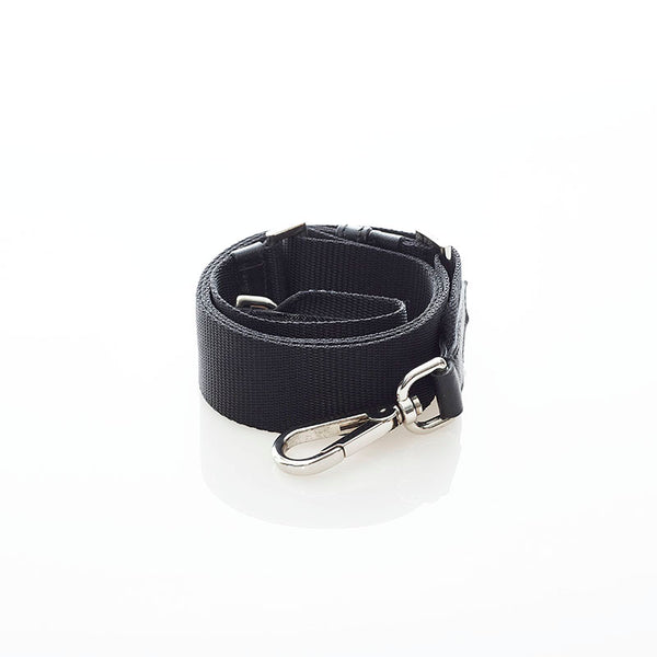 プラダ ショルダーストラップ ブラック ナイロン レザー レディース PRADA 【中古】