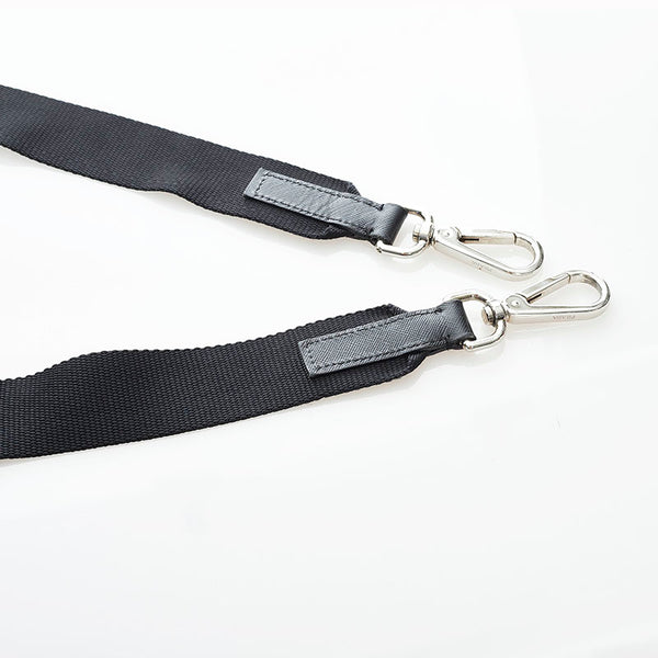 プラダ ショルダーストラップ ブラック ナイロン レザー レディース PRADA 【中古】