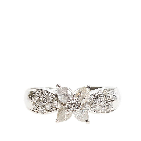 Pt900 プラチナ ダイヤ0.48ct ダイヤ0.31ct リング 指輪 レディース 8.5号 【中古】