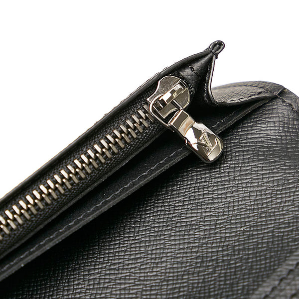 ルイ ヴィトン モノグラム エクリプス ポルトフォイユ ブラザ 長財布 M61697 グレー ブラック PVC メンズ LOUIS VUITTON 【中古】