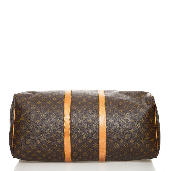 ルイ ヴィトン モノグラム キーポル55 ボストンバッグ M41426 ブラウン PVC レザー レディース LOUIS VUITTON 【中古】