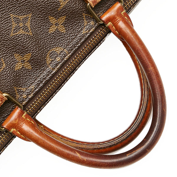 ルイ ヴィトン モノグラム スピーディ35 ハンドバッグ ミニボストン M41524 ブラウン PVC レザー レディース LOUIS VUITTON 【中古】
