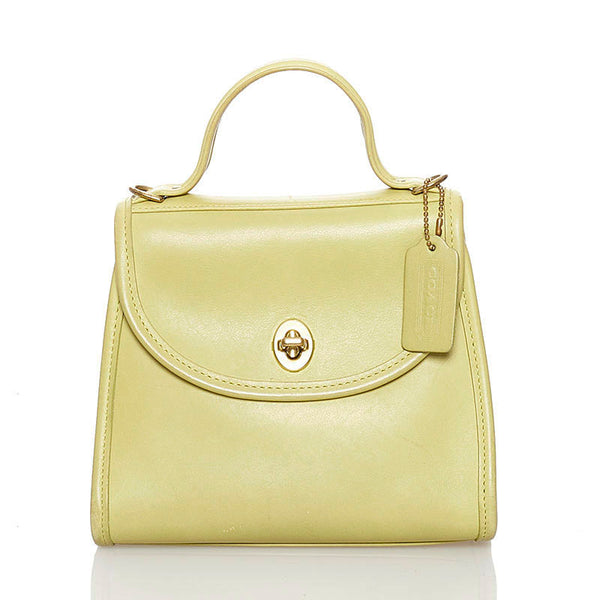 コーチ ハンドバッグ 9983 ライムグリーン レザー レディース COACH 【中古】