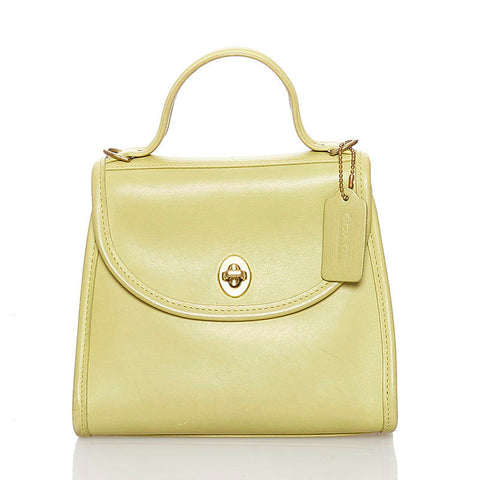 コーチ ハンドバッグ 9983 ライムグリーン レザー レディース COACH 【中古】